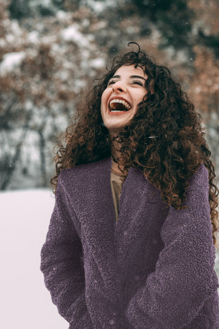 Teddy - effen - grijsblauw