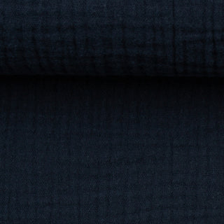 Double gauze - donkerblauw - Swafing
