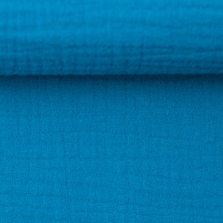 Double gauze - felblauw