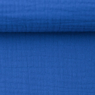 Double gauze - koningsblauw