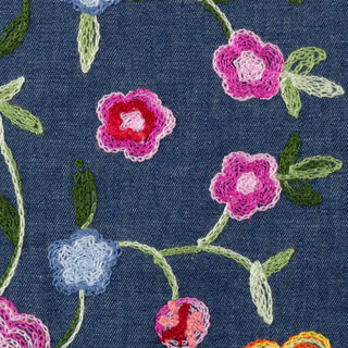 Borduurwerk op jeans - bloemen - Swafing