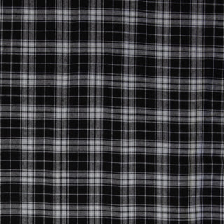 Flanel - ruiten - zwart - Swafing