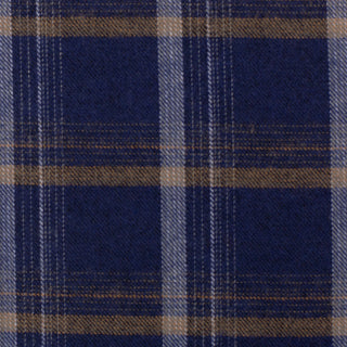 Flanel - ruiten - blauw - Swafing