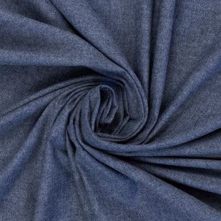 Flanel - gemêleerd - blauw - Swafing