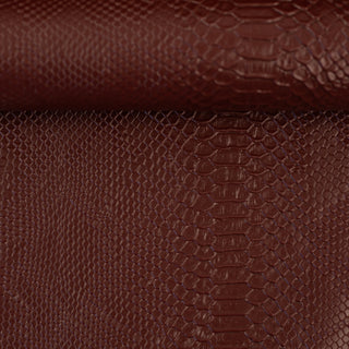 Leer - reptielenhuid - roodbruin - Swafing