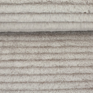 Fluffy - geribbeld - wit - Swafing