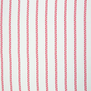Viscose - gestreept - wit en roze - Swafing