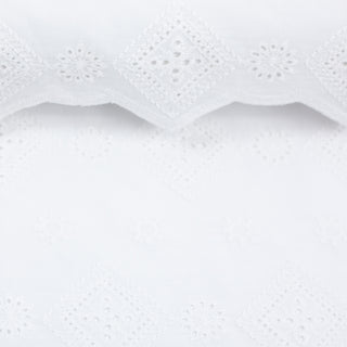 Broderie - squares - wit - Swafing