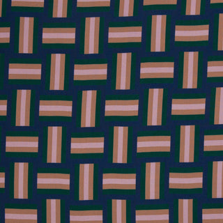 Viscose - blokjes - blauw en paars - Swafing