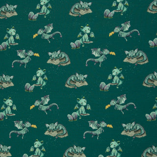 Katoentricot - draakjes - Swafing