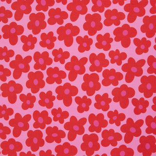 Viscosetricot - happy flowers - Swafing