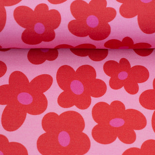 Viscosetricot - happy flowers - Swafing