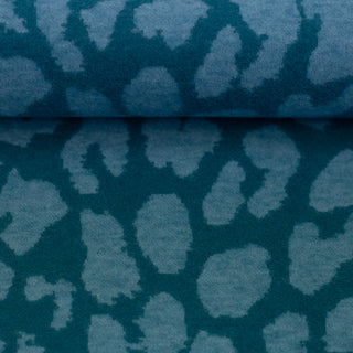 Soft knit - leopard - petrol