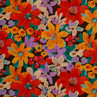 Linnenmix - bloemen - sunset- Swafing