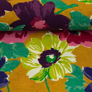 Linnenmix - bloemen - vintage spice - Swafing