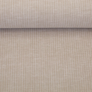 Linnenmix - krijtstreep - beige - Swafing