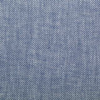 Linnenmix - visgraat - blauw - Swafing