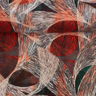 Linnenmix - geometrisch - roest - Swafing