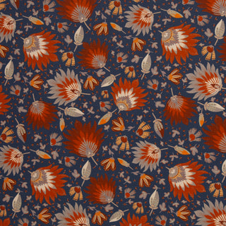 Canvas - vintage bloom - blauw - Swafing