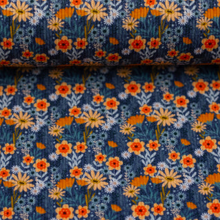Ribtricot - bloemenweide - Swafing
