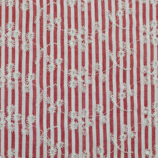 Broderie - bloemen - gestreept - Swafing