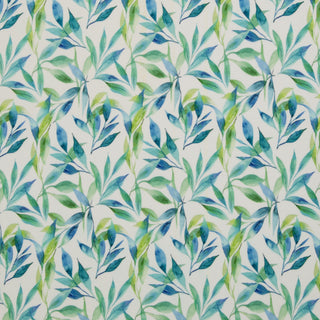 Ribtricot - botanisch - turquoise - Swafing