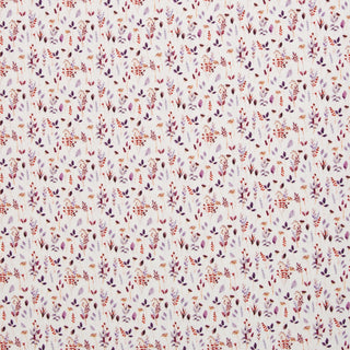 Ribtricot - bloemen - paars - Swafing