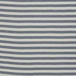 Double gauze - gestreept - blauwgrijs - Swafing