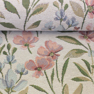 Jacquard Canvas - bloemen - Swafing