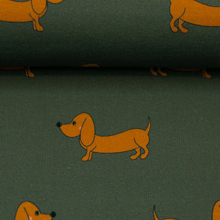 French Terry - teckel - khaki - Swafing