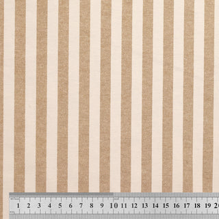 Linnenmix - gestreept - beige