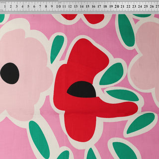 Popeline - bloemen in marimekko-stijl