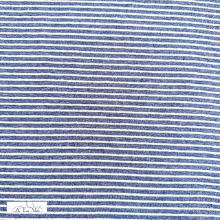 Katoentricot - gestreept - blauw - À La Ville