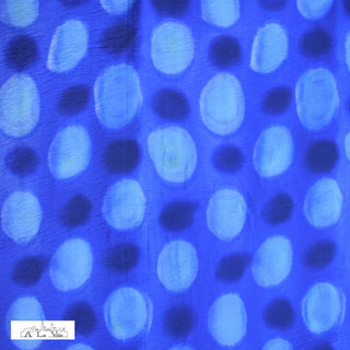 Crinkleviscose - happy dots - donkerblauw - À La Ville