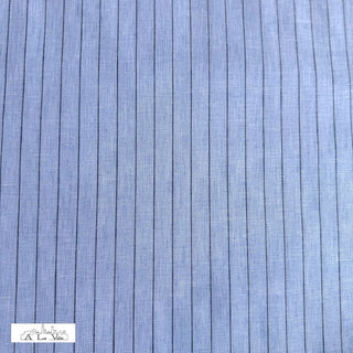 Linnenmix - krijtstreep - blauw - À La Ville