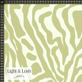 Viscose - zotte zebra XL - zachtgroen - Light & Lush