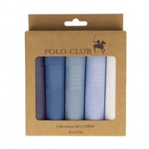 Stoffen Zakdoeken - effen blauw