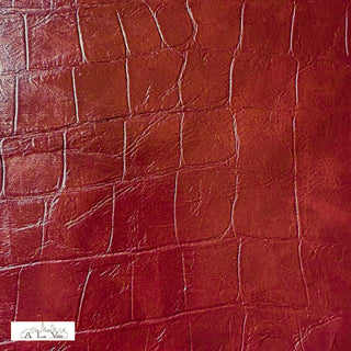 Leer - croco - rood - À La Ville