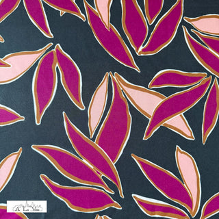 Premium broekenstof - print - botanisch - groen - À La Ville