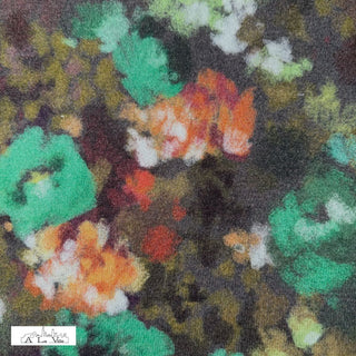 Soft knit - gebloemd - groen - À La Ville