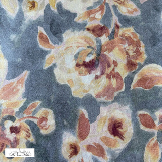 Soft knit - gebloemd - grijs - À La Ville