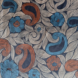 Fluweel - retro paisley en bloemen - À La Ville