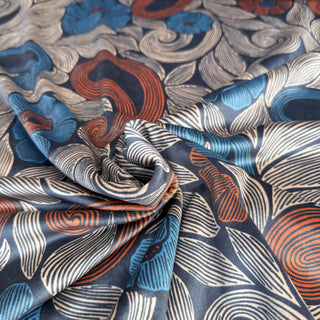 Fluweel - retro paisley en bloemen - À La Ville