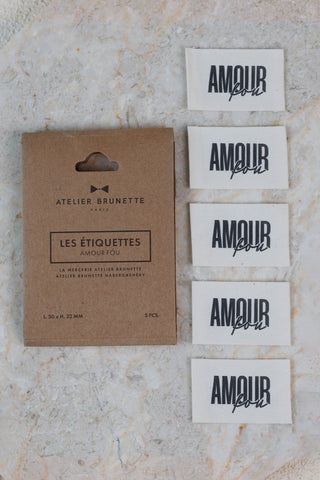 Naailabels - Amour Fou - Atelier Brunette