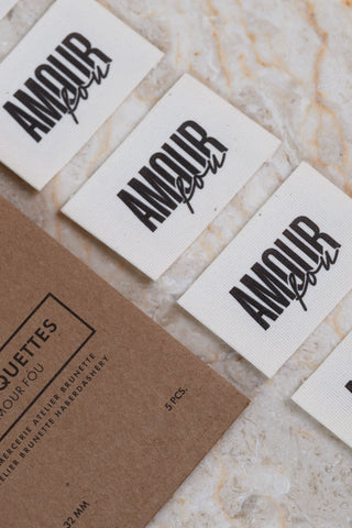 Naailabels - Amour Fou - Atelier Brunette