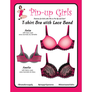 Pin-Up Girls - T-Shirt Beha met kanten onderband