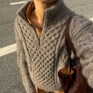 PetiteKnit - Dagmar Zipper Sweater