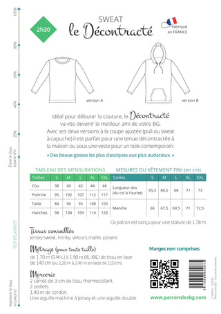 Les BG - sweat - le Décontracté