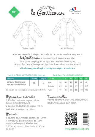 Les BG - manteau - le Gentleman