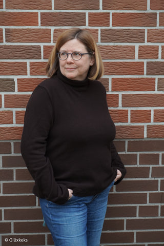 Cotton Knit - donkerbruin - Swafing
